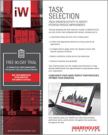task selection, iwarehouse