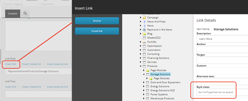Link Settings