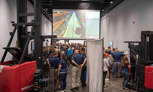 raymond manufacturing day, virtual reality