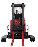 Raymond 7310 4-Directional Reach Truck Long Load Forklift