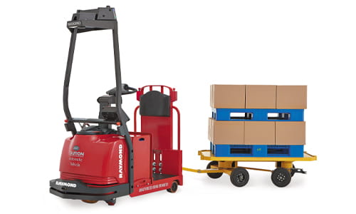 automated tow tractor, automated forklift, automated guided vehicle