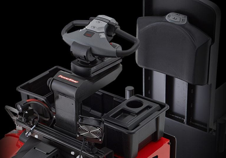 Raymond 8510 Center Riding Pallet Truck Cushioned Operator Backrest