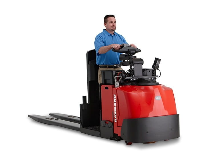 Raymond 8510 Center Riding Pallet Jack Operator Compartment