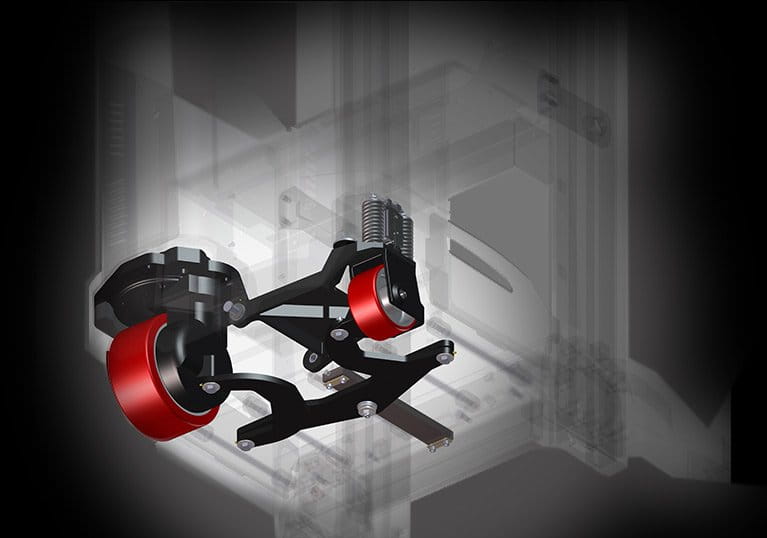 Raymond reach forklift suspension system