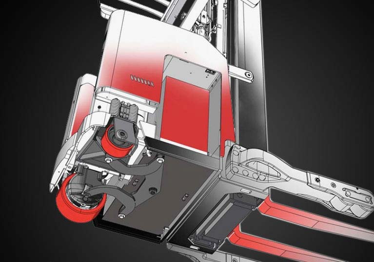 Raymond reach truck undercarriage