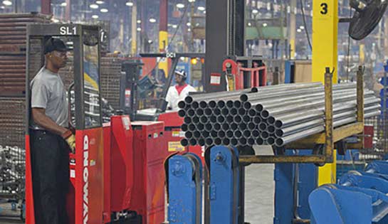 Raymond Sideloader Long Load Fork Lift optional bed lengths